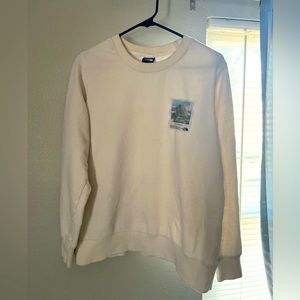THE NORTH FACE | Cream-colored comfy pullover sweatshirt w/Yosemite description